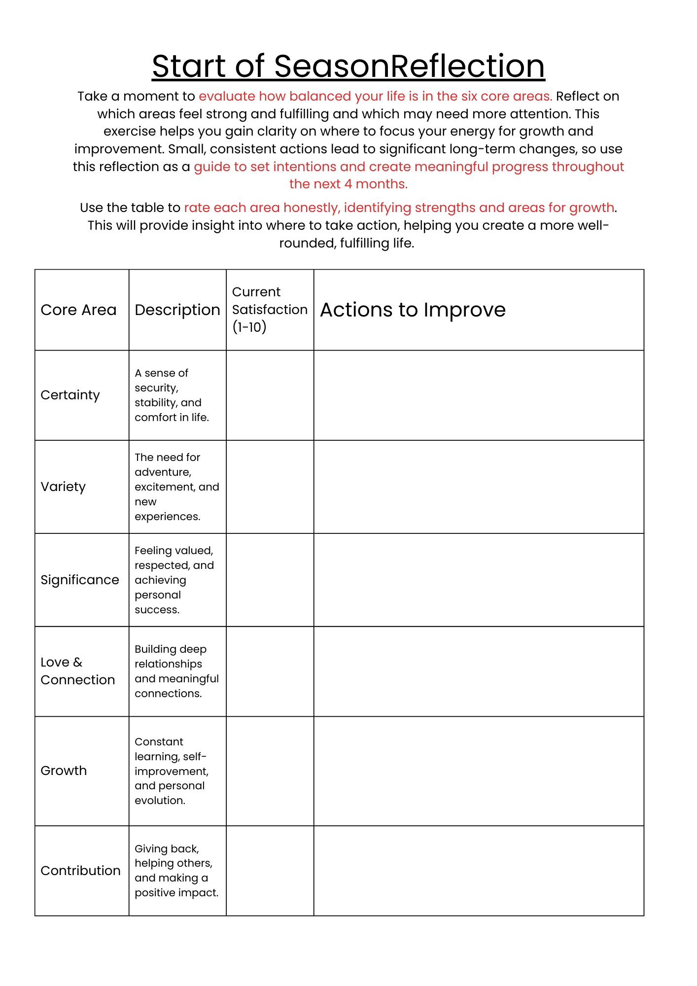 Bright Future Journal (4 months)