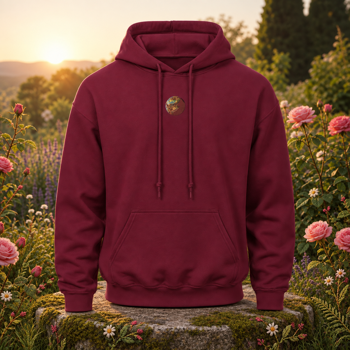 ♀ Venus – The Heart — original product design in a realistic scene with embroidered environmental details.