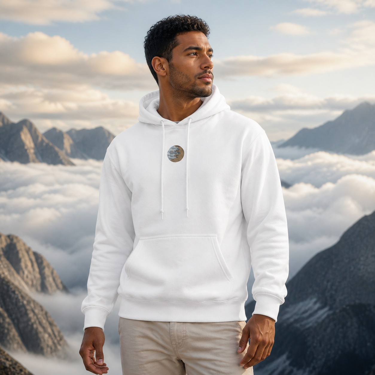 Jupiter Planet Hoodie in White – Bright Future product image
