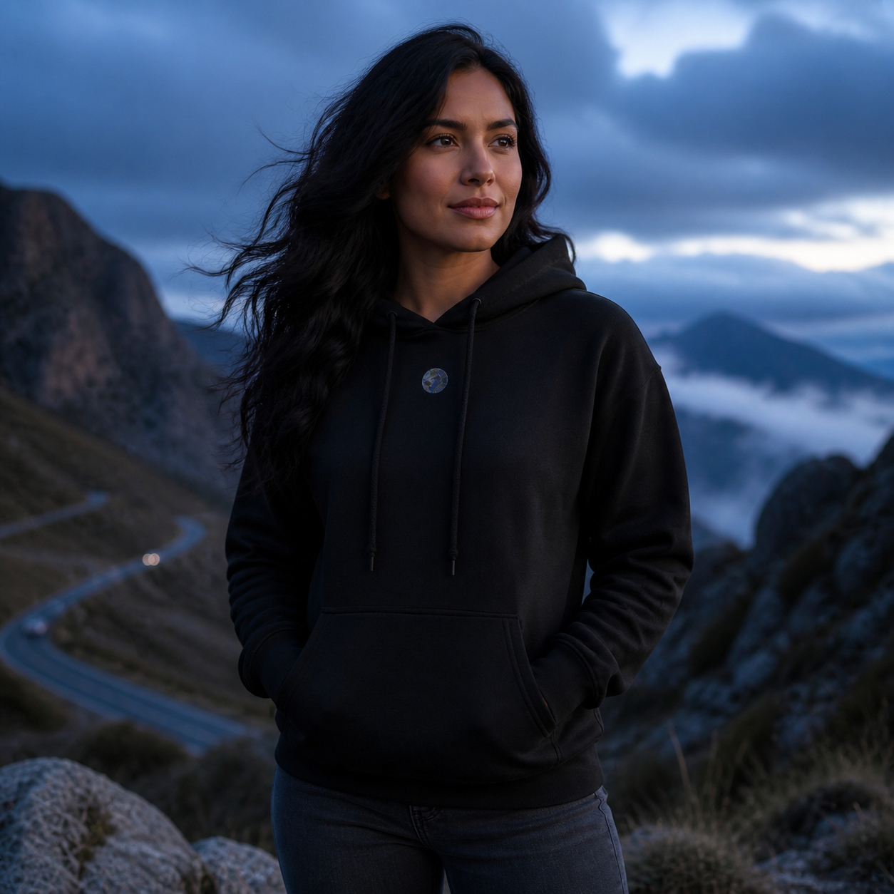 Mercury Planet Hoodie in Black – Bright Future product image