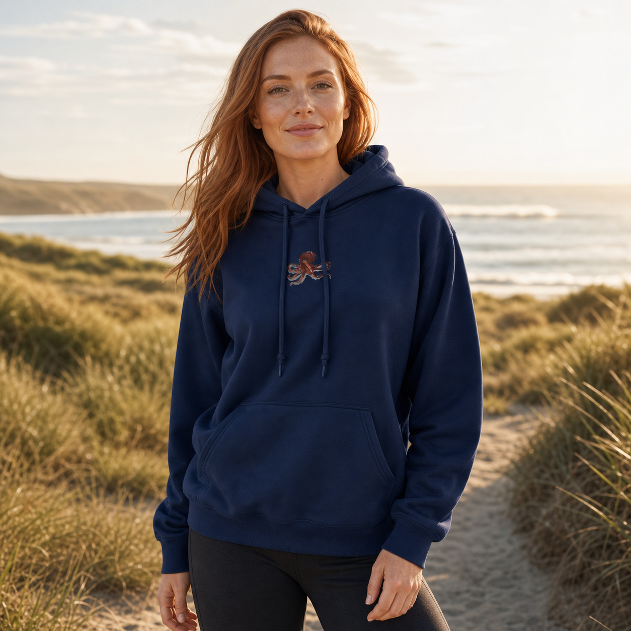 Octopus Hoodie in Navy – Bright Future product image