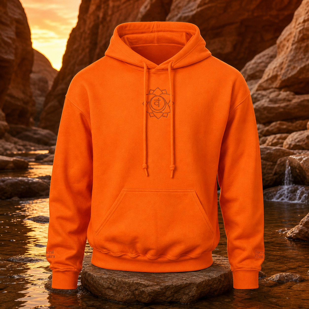 Sacral Chakra Hoodie in Orange – Bright Future product image