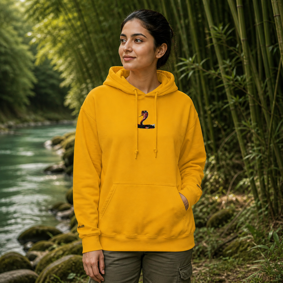 Snake Chinese Zodiac Hoodie in Gold – Bright Future product image