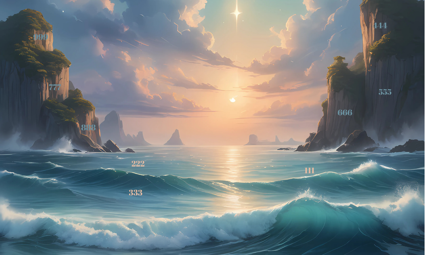 Ocean Angel Numbers Collection