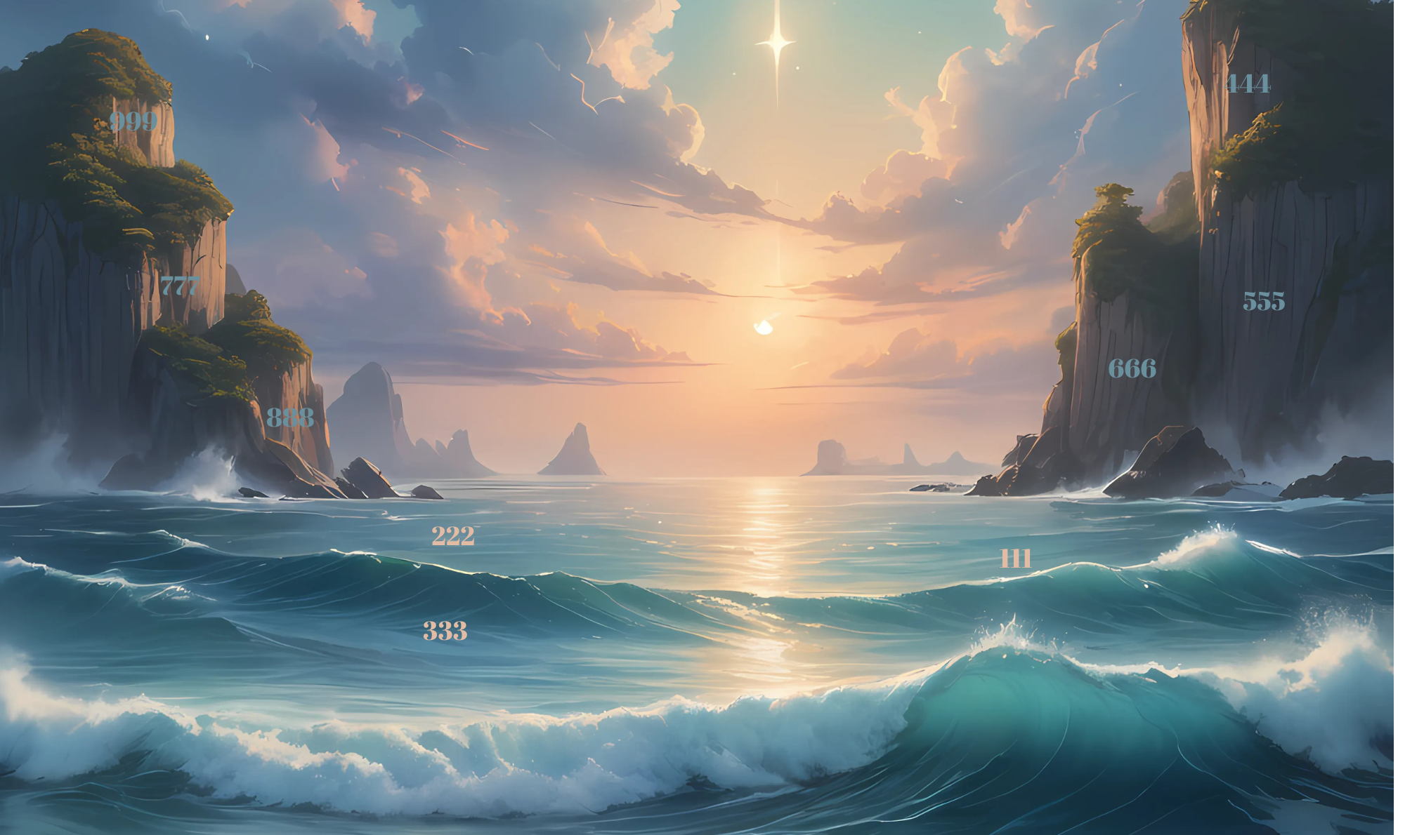 Ocean Angel Numbers Collection