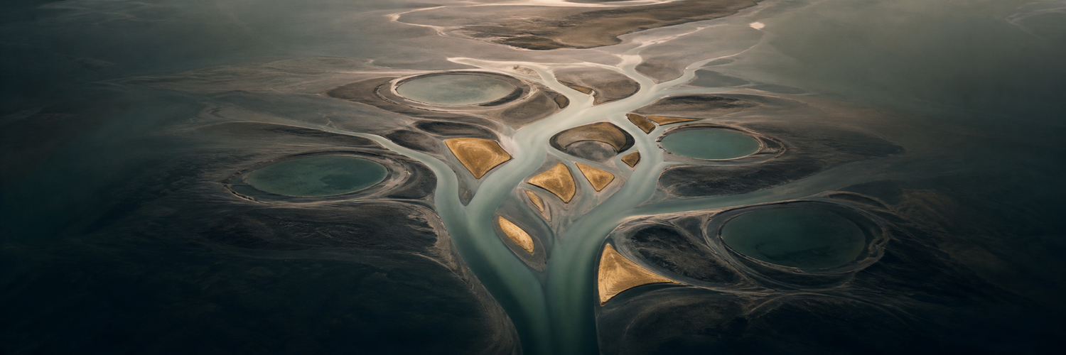 Signs and Symbols collection — aerial tidal patterns and natural geometry