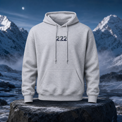 222 Snowy Mountain Angel Number Hoodie – Bright Future product image