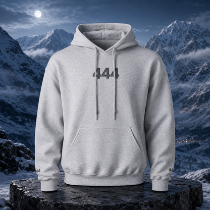 444 Snowy Mountain Angel Number Hoodie – Bright Future product image