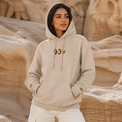 999 Desert Angel Number Hoodie in Sand – Bright Future product image