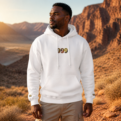 999 Desert Angel Number Hoodie in White – Bright Future product image