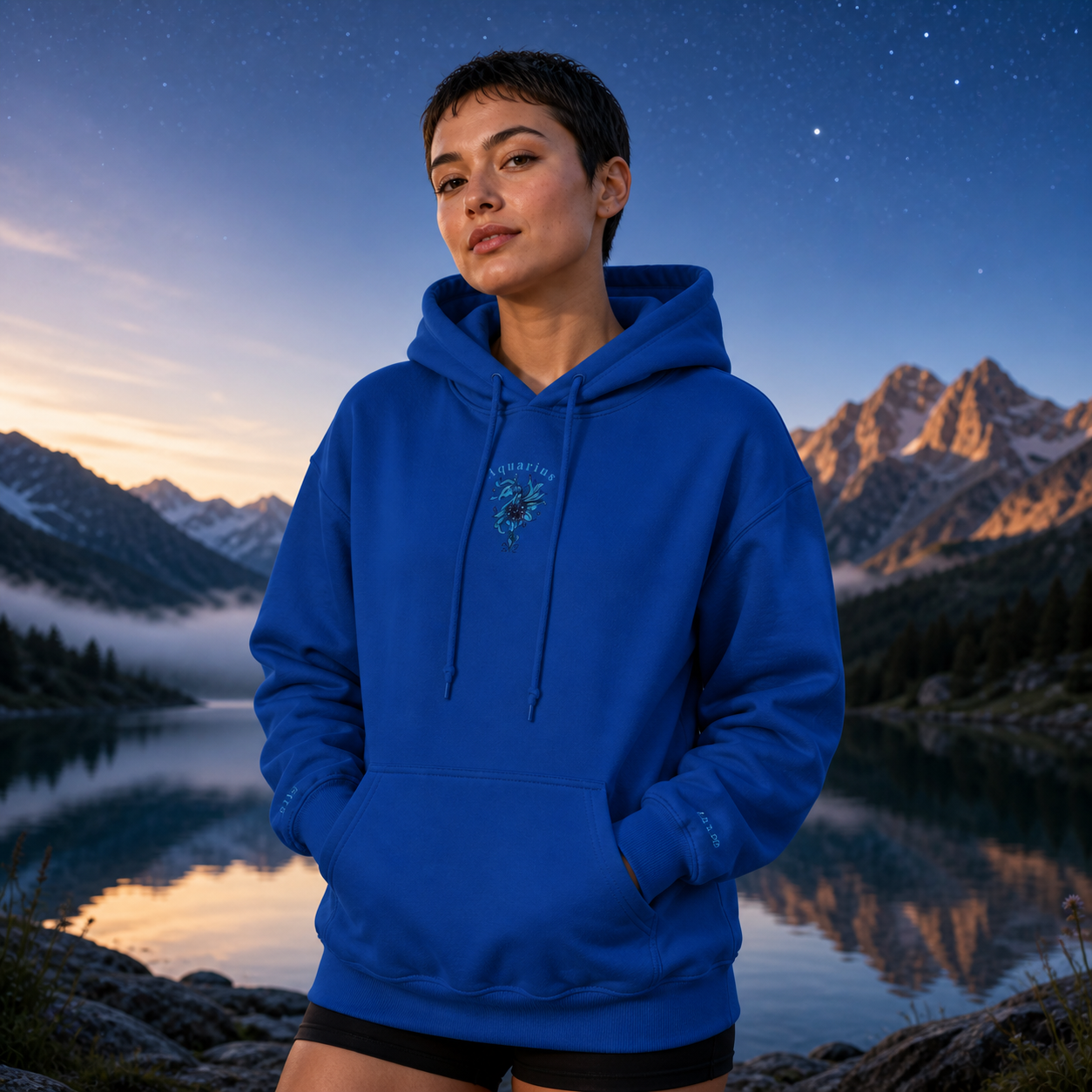 Aquarius Zodiac Hoodie – Bright Future product image