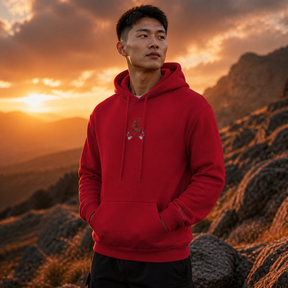 Aries Zodiac Hoodie in Cherry Red – Bright Future product image