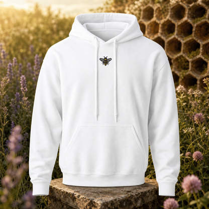 Bee Hoodie – Strength in Community in White – Bright Future product image