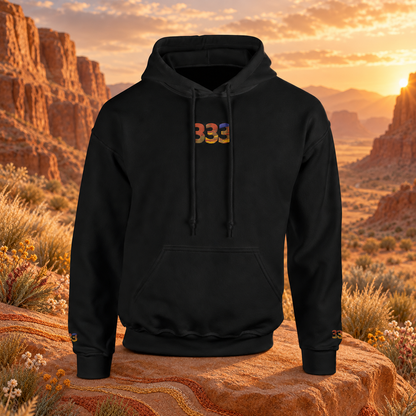 333 - Desert - Divine Guidance — original product design in a realistic scene with embroidered environmental details.