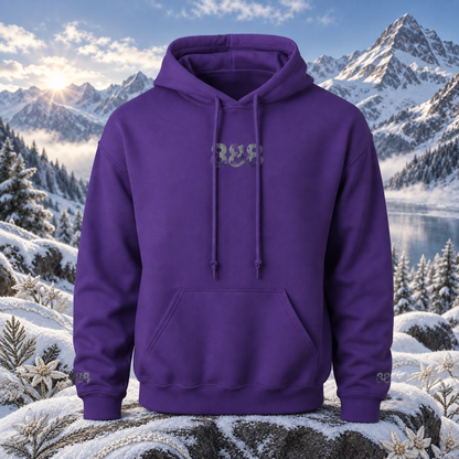 888 - Snowy Mountain - Infinite Abundance — original product design in a realistic scene with embroidered environmental details.