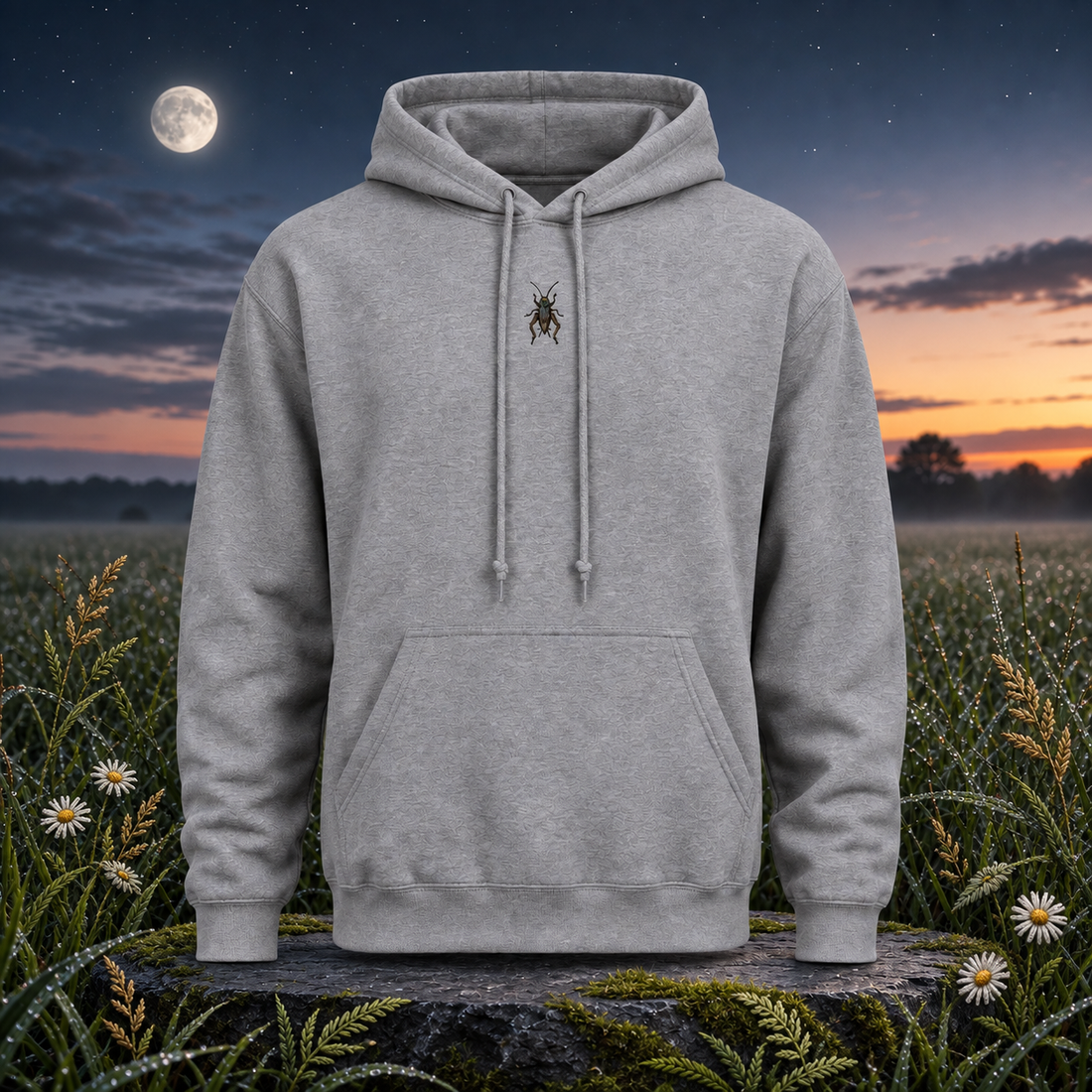 Cricket – Awareness & Opportunity — original product design in a realistic scene with embroidered environmental details.