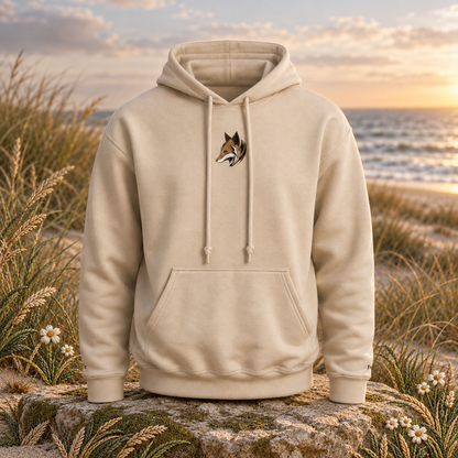 The Fox – Adaptability, Intelligence &amp; Subtle Power — original product design in a realistic scene with embroidered environmental details.