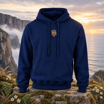 The Tiger – Power, Instinct &amp; Determination — original product design in a realistic scene with embroidered environmental details.