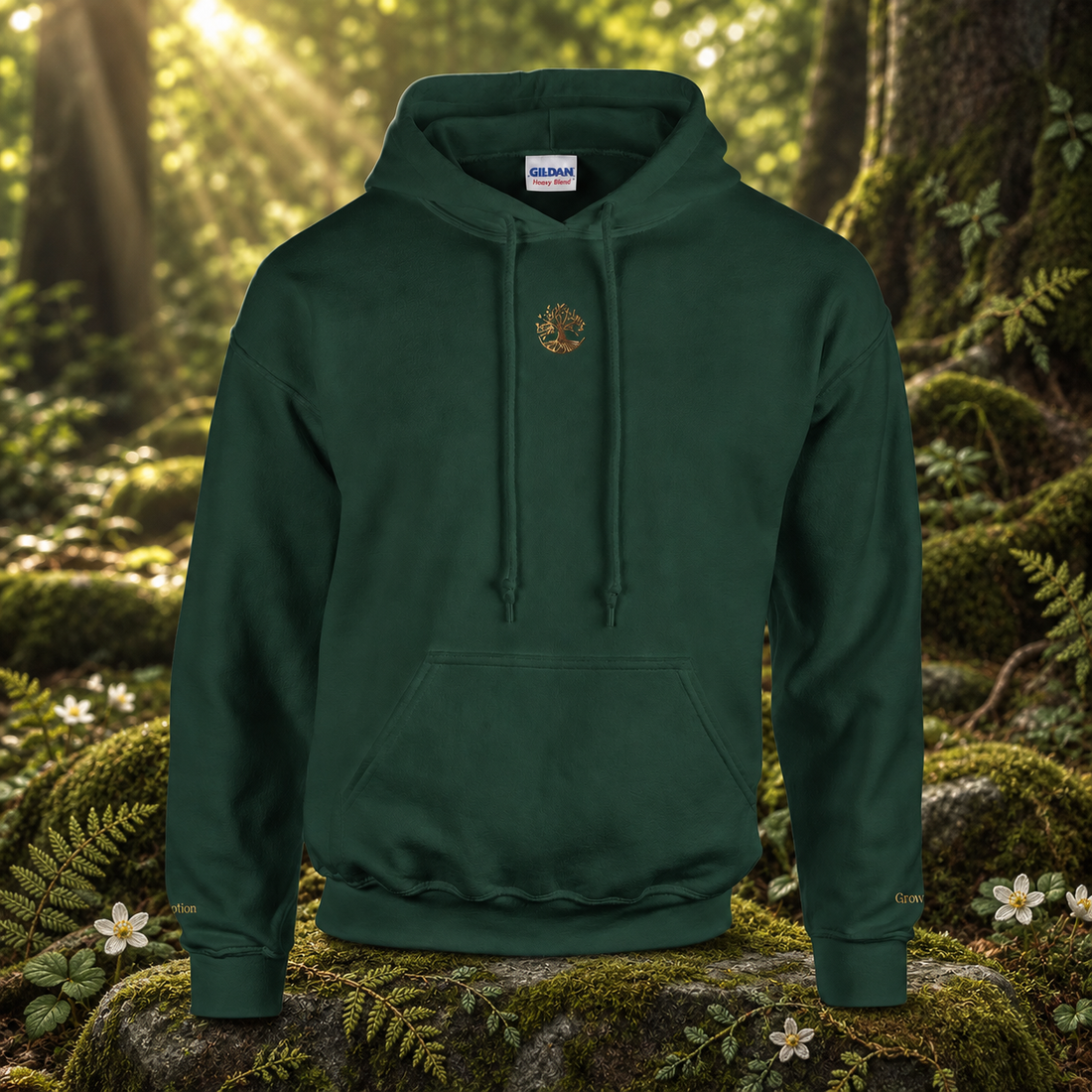The Tree of Life – Growth & Connection — original product design in a realistic scene with embroidered environmental details.