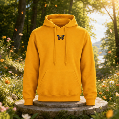 Butterfly Hoodie – Transformation &amp; Freedom in Gold – Bright Future product image