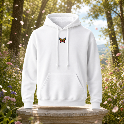 Butterfly Hoodie – Transformation &amp; Freedom in White – Bright Future product image