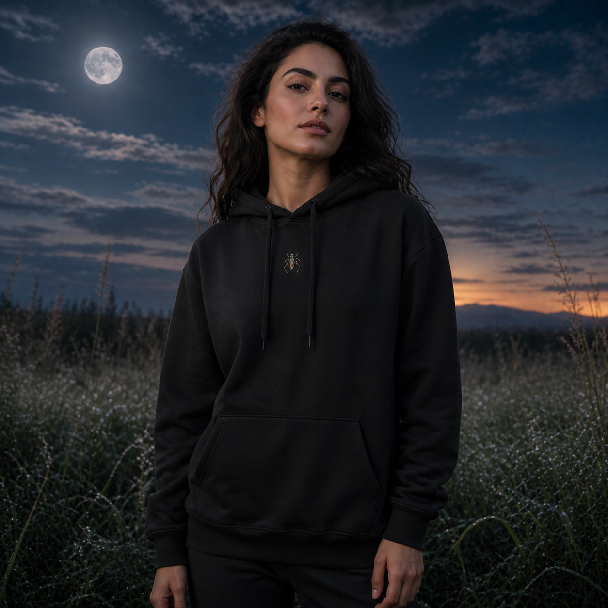 Cricket Hoodie – Awareness &amp; Opportunity in Black – Bright Future product image