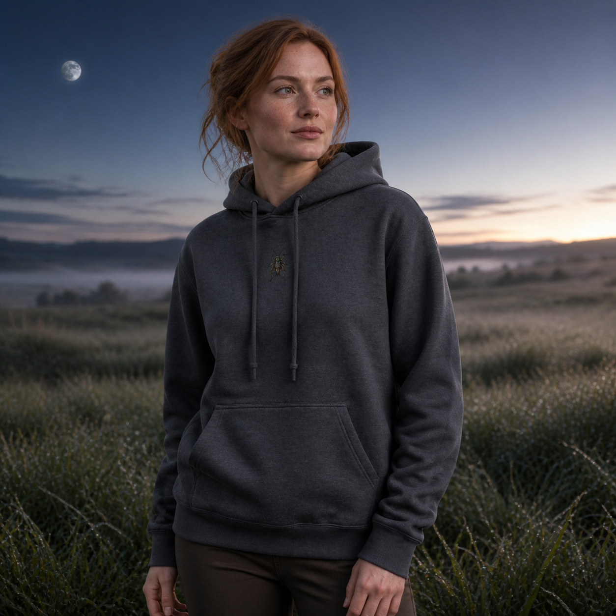 Cricket Hoodie – Awareness &amp; Opportunity in Dark Heather – Bright Future product image