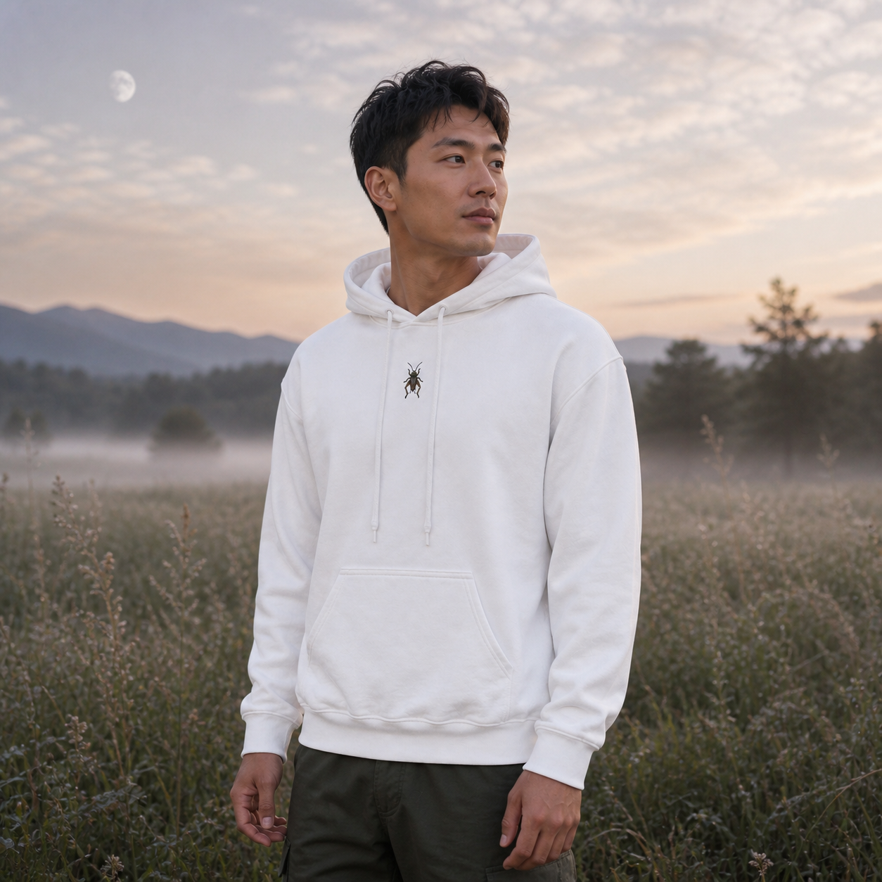 Cricket Hoodie – Awareness &amp; Opportunity in White – Bright Future product image