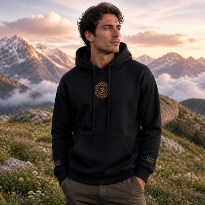 Crown Chakra Hoodie in Black – Bright Future product image