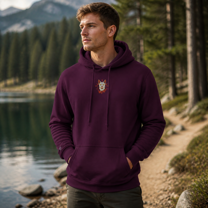 Dog Chinese Zodiac Hoodie in Maroon – Bright Future product image