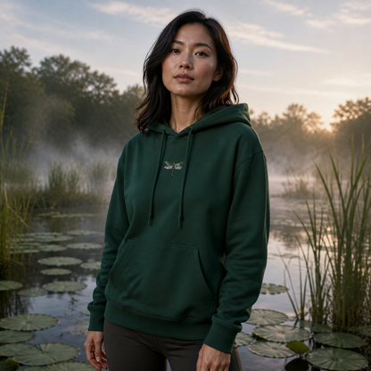 Dragonfly Hoodie – Change &amp; Clarity in Forest Green – Bright Future product image