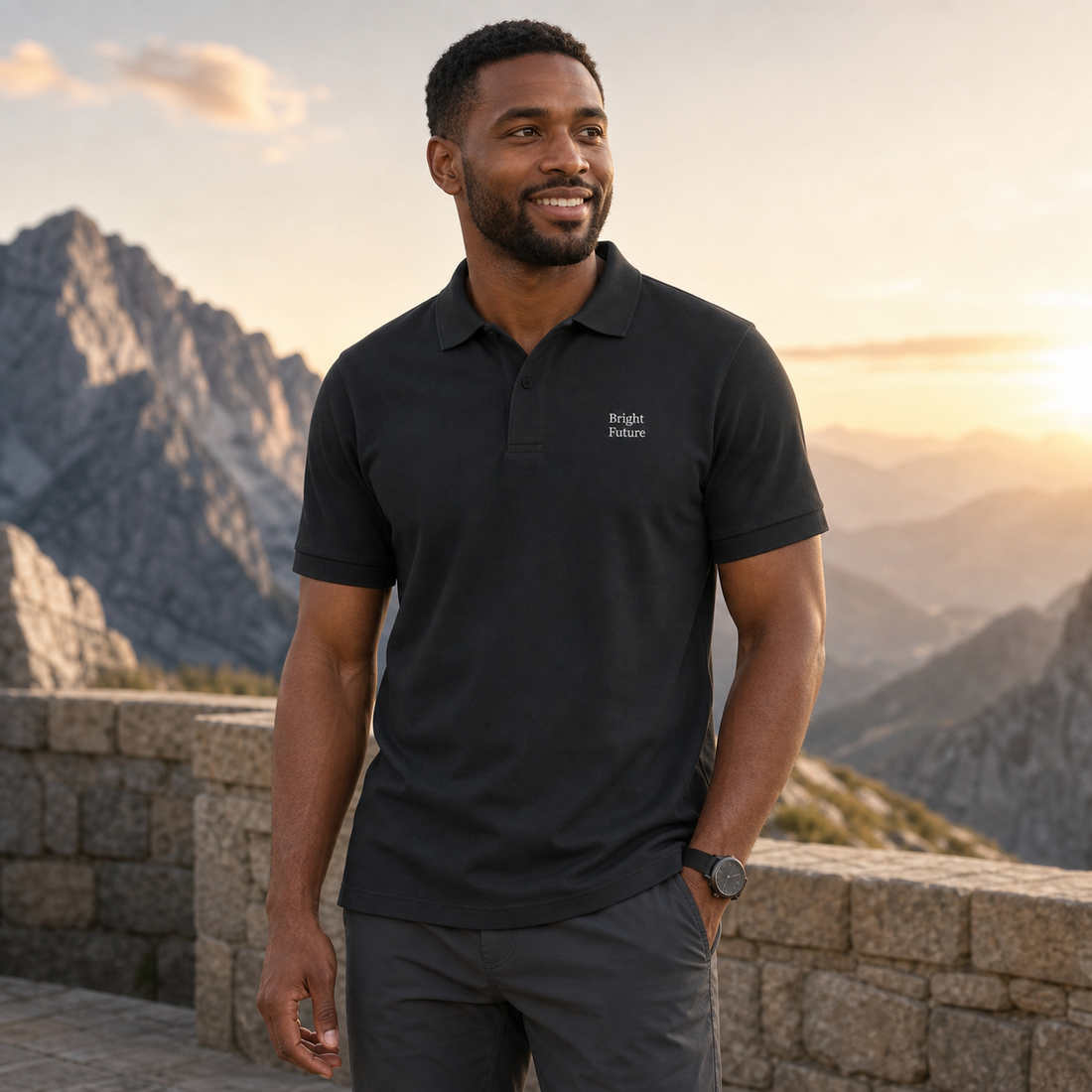 Bright Future Premium Piqué Polo Shirt