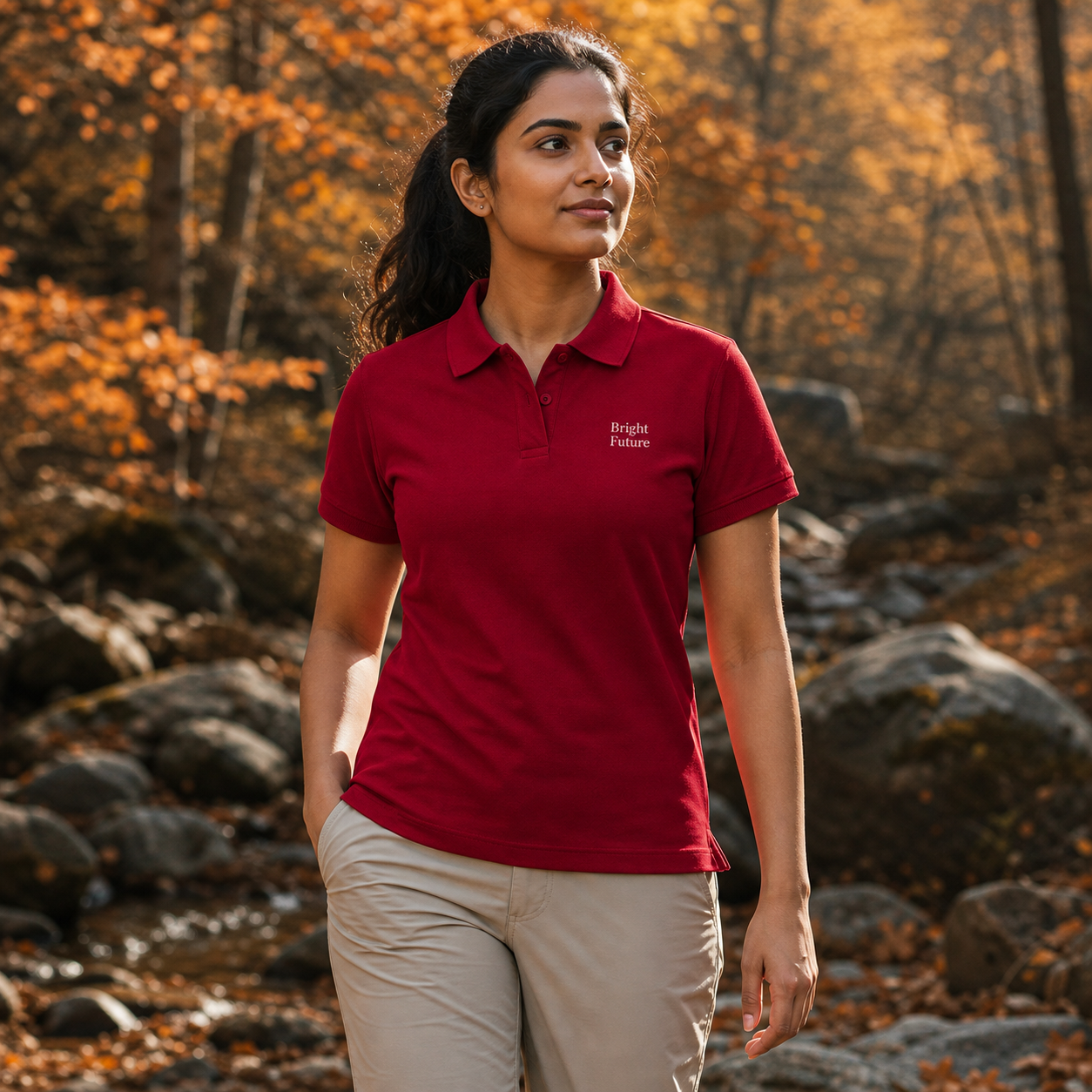 Bright Future Premium Piqué Polo Shirt