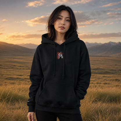 Horse Chinese Zodiac Hoodie in Black – Bright Future product image