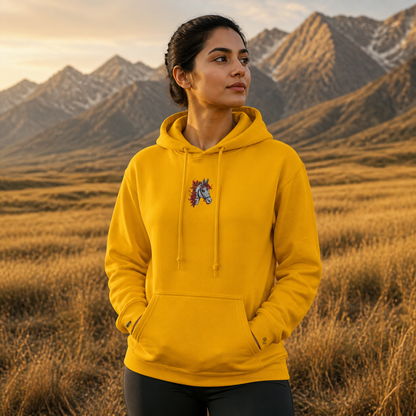 Horse Chinese Zodiac Hoodie in Gold – Bright Future product image