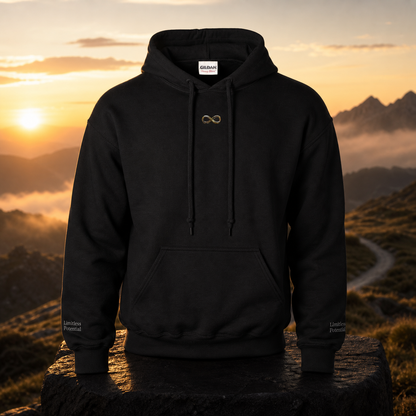 Infinity Symbol Hoodie in Black – Bright Future product image