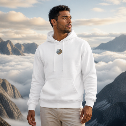 Jupiter Planet Hoodie in White – Bright Future product image