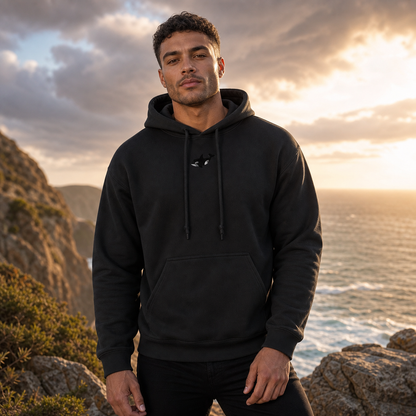 Killer Whale Hoodie in Black – Bright Future product image