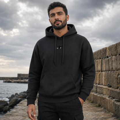 Killer Whale Hoodie in Black – Bright Future product image