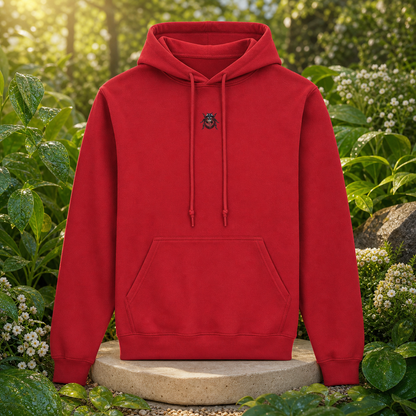 Ladybird Hoodie – Luck &amp; Protection in Cherry Red – Bright Future product image