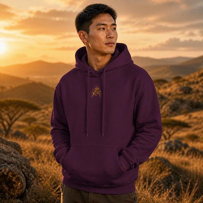 Leo Zodiac Hoodie in Maroon – Bright Future product image