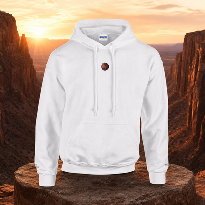 Mars Planet Hoodie in White – Bright Future product image