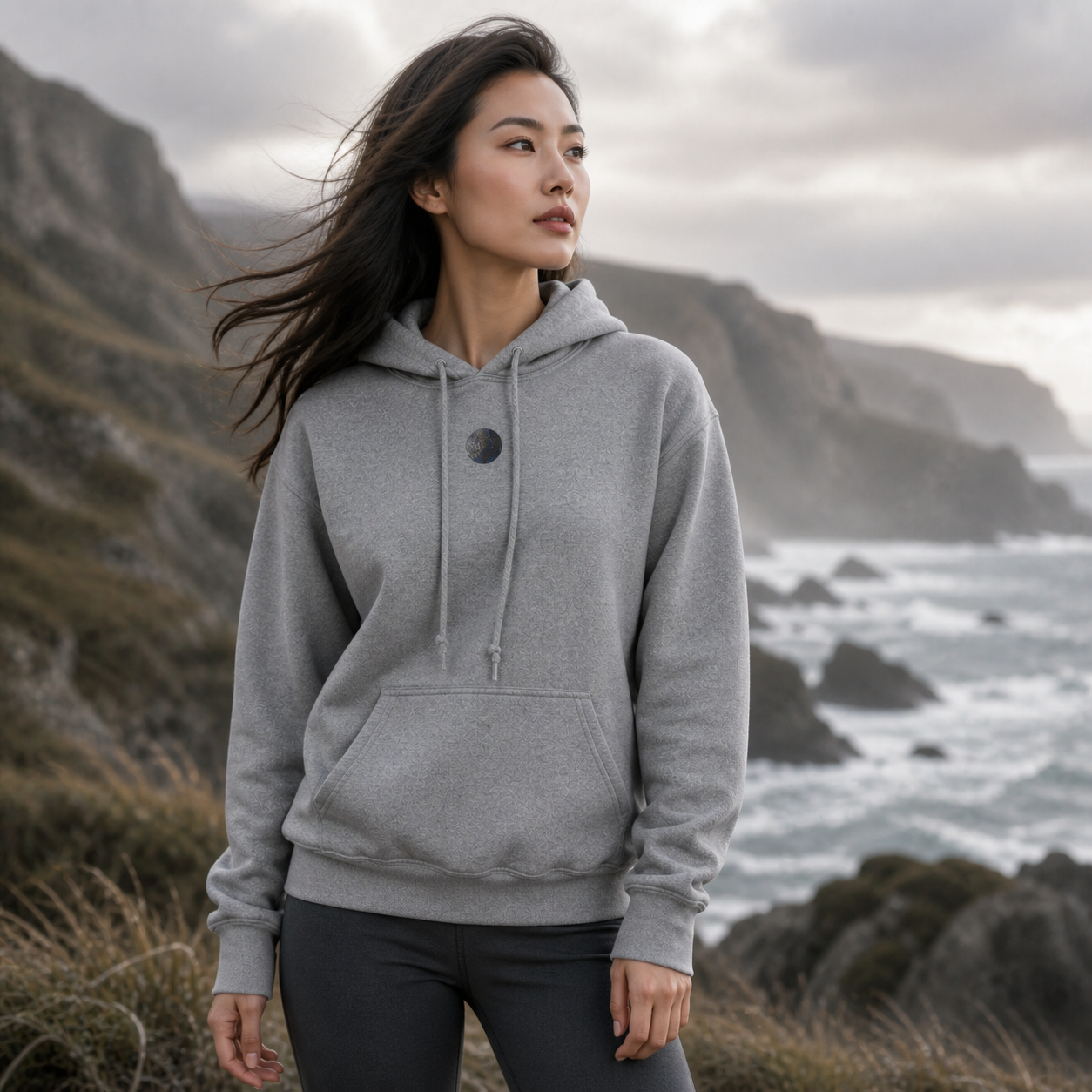 Mercury Planet Hoodie in Graphite Heather – Bright Future product image
