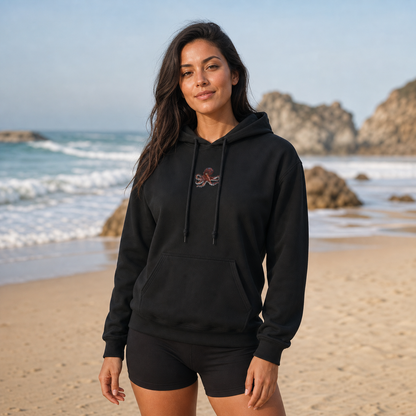 Octopus Hoodie in Black – Bright Future product image