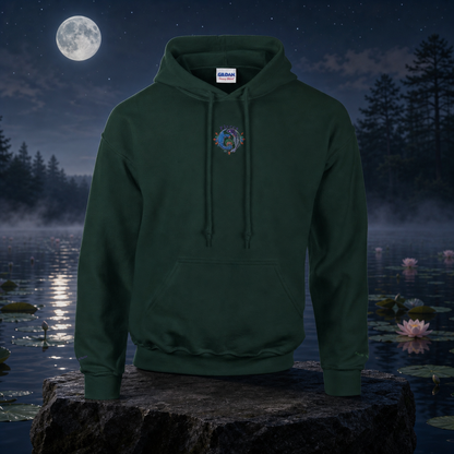Pisces Zodiac Hoodie in Forest Green – Bright Future product image