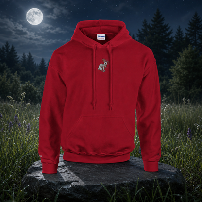 Rabbit Chinese Zodiac Hoodie in Cherry Red – Bright Future product image