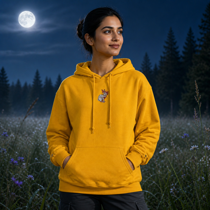 Rabbit Chinese Zodiac Hoodie in Gold – Bright Future product image