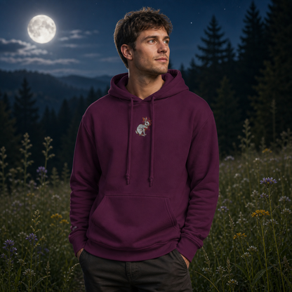 Rabbit Chinese Zodiac Hoodie in Maroon – Bright Future product image