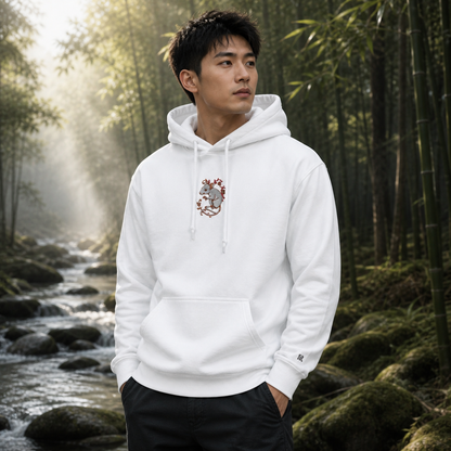 Rat Chinese Zodiac Hoodie in White – Bright Future product image