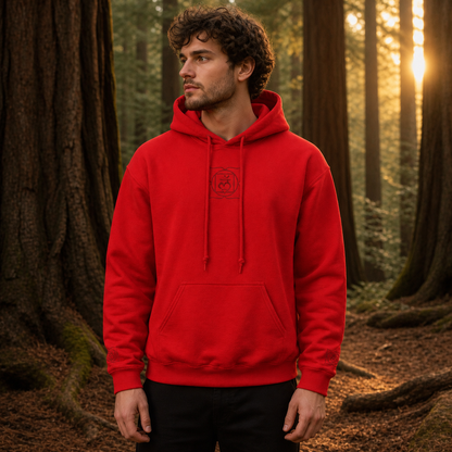 Root Chakra Hoodie in Red – Bright Future product image